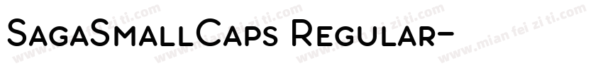 SagaSmallCaps Regular字体转换